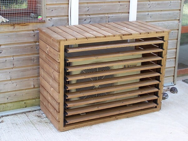 HABRITA - Cache climatiseur - Bois - 0.76m2 - large
