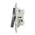 SCHNEIDER ELECTRIC - Double va-et-vient Aluminium Odace Argent 10A - vignette