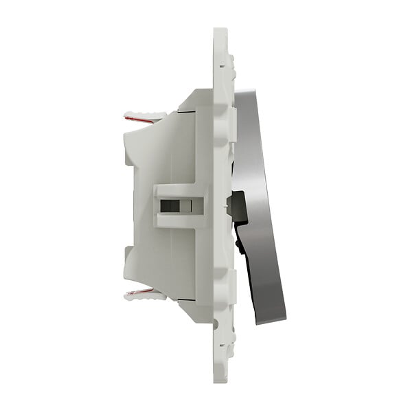 SCHNEIDER ELECTRIC - Double va-et-vient Aluminium Odace Argent 10A - large