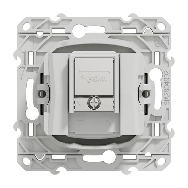 SCHNEIDER ELECTRIC - Prise TV/FM/SAT encastrable Odace Blanc 1 entrée à vis - large