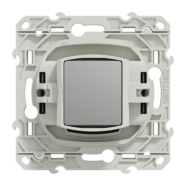 SCHNEIDER ELECTRIC - Odace, prise TV Alu, à vis - large