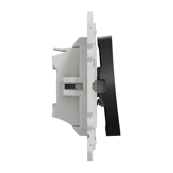 SCHNEIDER ELECTRIC - Poussoir plastique Odace Anthracite 10A - large