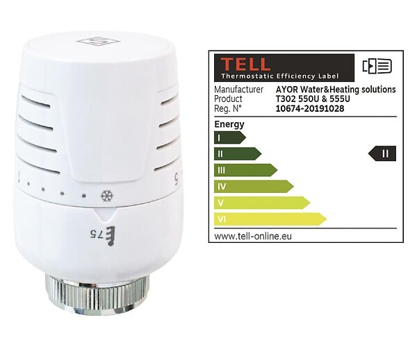 SOMATHERM FOR YOU - SOMATHERM FOR YOU - Tête thermostatique à dilatation liquide T302 - confort - large