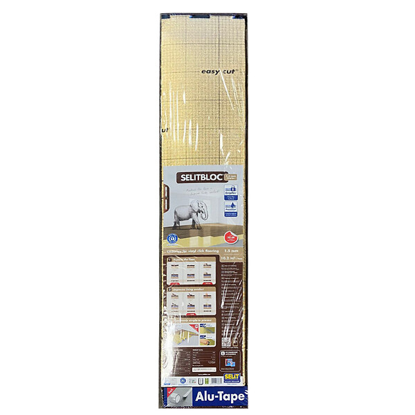 FORESTEA - Souscouche parquet SELITBLOC film alu ép 1.6 mm acoustique 10.2 m2 8.5m x 1.2m - large