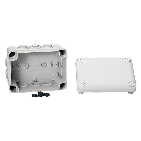 SCHNEIDER ELECTRIC - Mureva Box, boite de dérivation IP55 + embouts 150x105x80, gris - large