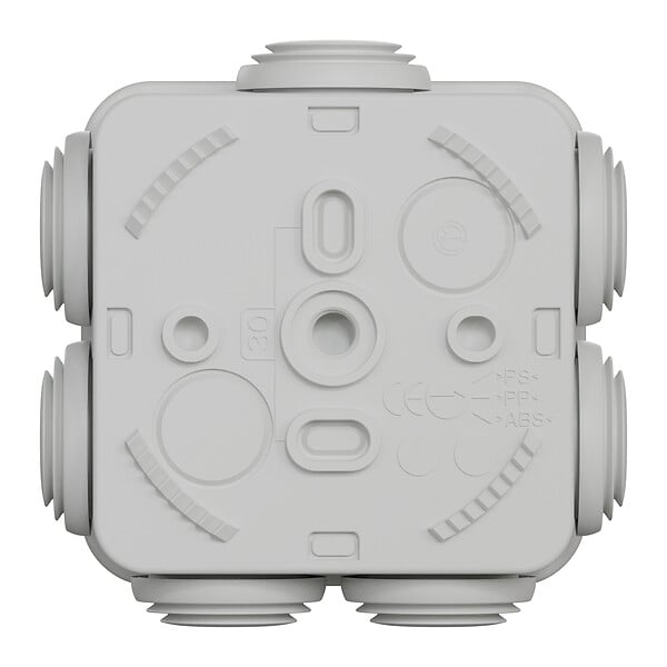 SCHNEIDER ELECTRIC - Boîte de dérivation carrée - Plastique ABS - Mureva Box - Grise - 65x65x45 mm - large