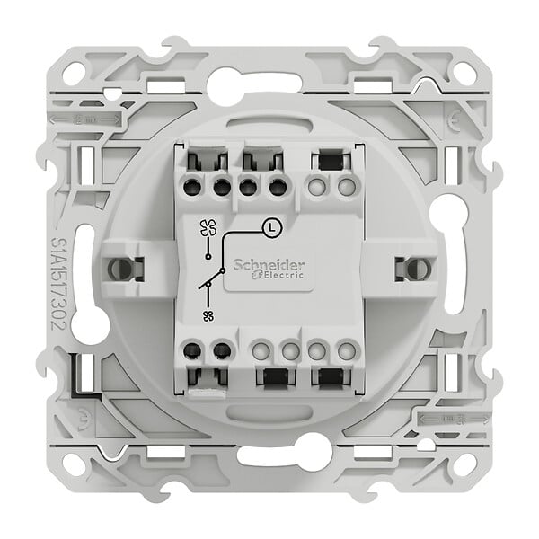 SCHNEIDER ELECTRIC - Odace - Interrupteur VMC - Blanc - large