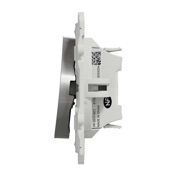 SCHNEIDER ELECTRIC - Va-et-vient aluminium - Odace - Argent - 10 A - large