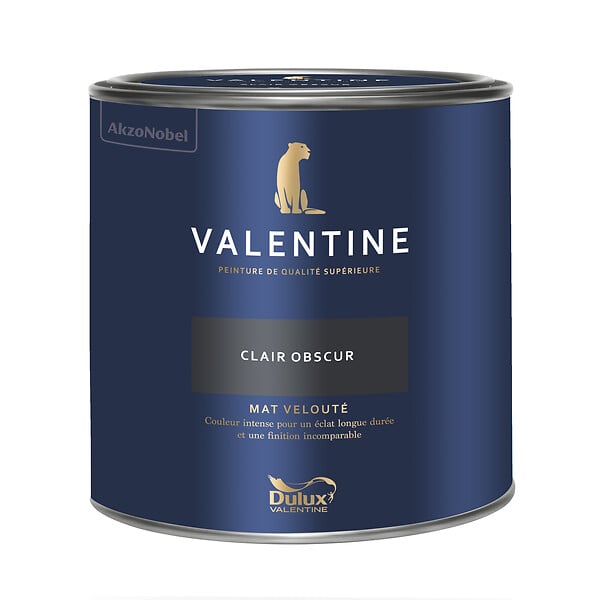 DULUX VALENTINE - Peinture Murs et boiseries Valentine - Mat Velouté - Clair Obscur - 2L - large