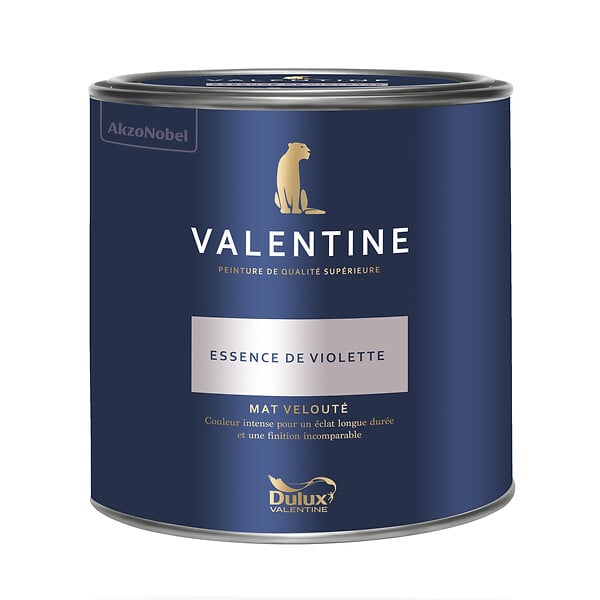 DULUX VALENTINE - Peinture Murs Valentine - Mat Velouté - Essence de Violette - 2L - large