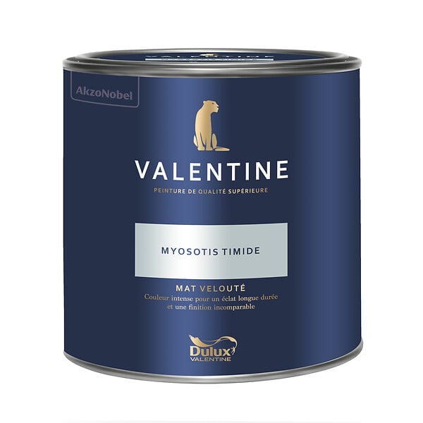 DULUX VALENTINE - Peinture Murs Valentine - Mat Velouté - Myosotis Timide - 2L - large