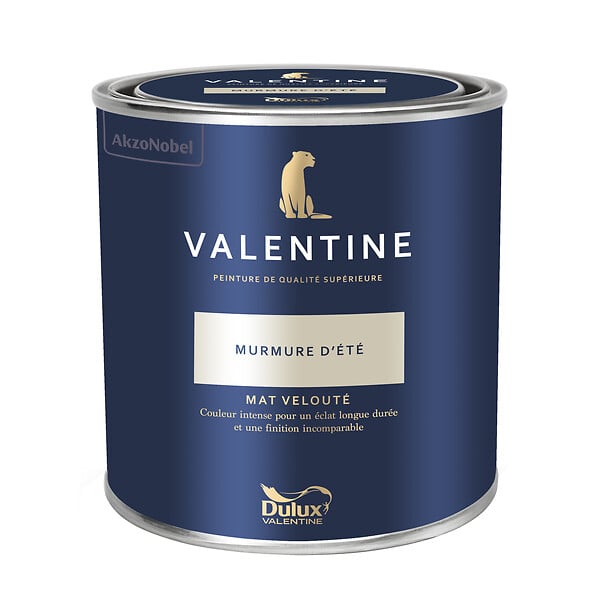 DULUX VALENTINE - Peinture murs&boiseries Valentine  Mat Velouté Murmure d'Eté 1 L - large