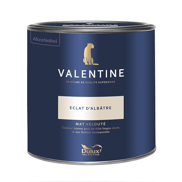 DULUX VALENTINE - Peinture murale mat velouté - Éclat d'Albâtre - 2L - large