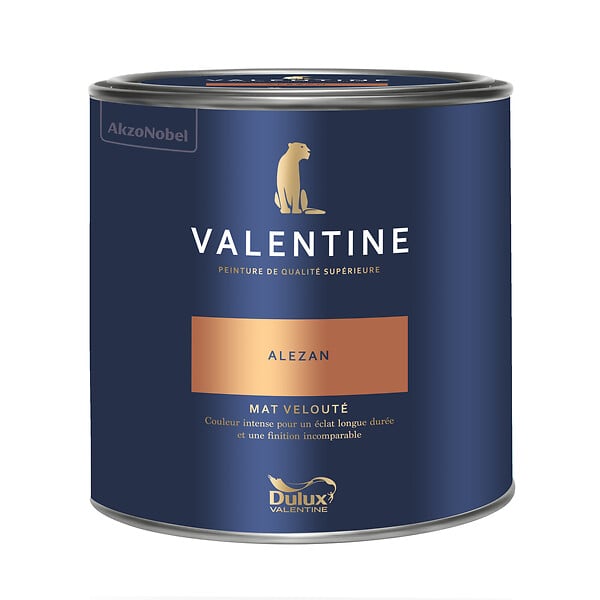 DULUX VALENTINE - Peinture Murs et boiseries Valentine - Mat Velouté - Alezan - 2L - large