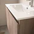ALLIBERT - Meuble sous-vasque avec rangement Chêne Hamilton 80cm  à suspendre BAZIL - vignette