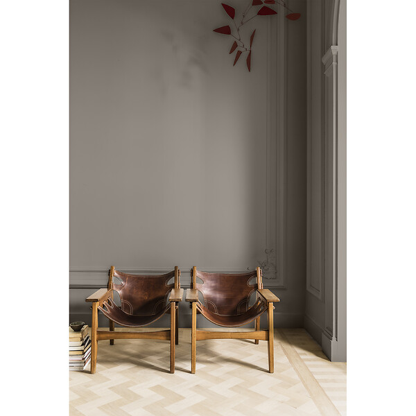 DULUX VALENTINE - Peinture Murs et boiseries Valentine - Mat Velouté - Gris Chimère - 2L - large