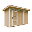 TIMBELA - Abri de Jardin Qualité Premium 4m² - L161xL412cm - Kit tout compris avec sol, tuiles bitumineuses, set de peinture-Construction de Panneaux LP SmartSide- Cabane de Jardin Timbela M902 HARVEST HONEY - vignette
