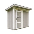 TIMBELA - Abri de Jardin Qualité Premium 3m² - L161xL294cm - Kit tout compris avec sol, tuiles bitumineuses, set de peinture-Construction de Panneaux LP Smartside- Cabane de Jardin Timbela M901 TUNDRA GREY - vignette