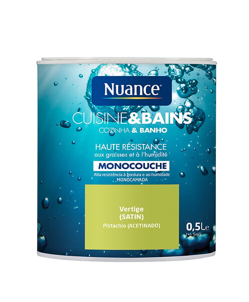 NUANCE - Peinture Cuisine et Bains - Vertige - Satin - 0,5L - large