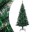 VIDAXL - vidaXL Sapin de Noël artificiel pointes iridescentes Vert 210 cm PVC - vignette