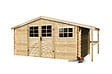 SOLID - Abri de jardin en bois  10m² avec bûcher - L.469.3xH.218.1xP.301.2cm - vignette