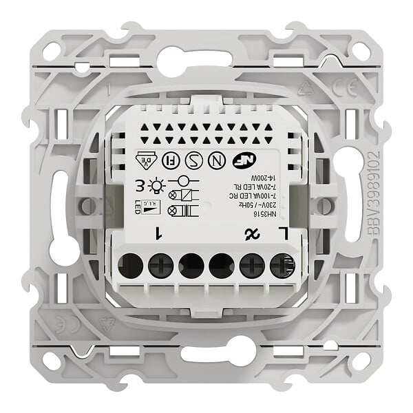 SCHNEIDER ELECTRIC - Wiser Odace - variateur rotatif LED - 2fils - zigbee - blanc - large