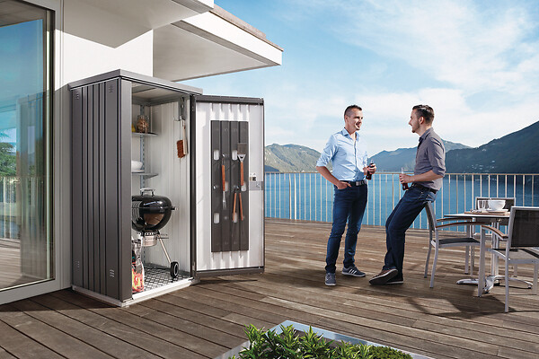 BIOHORT - Armoire à outils T 90 - Métal - Gris quartz - large