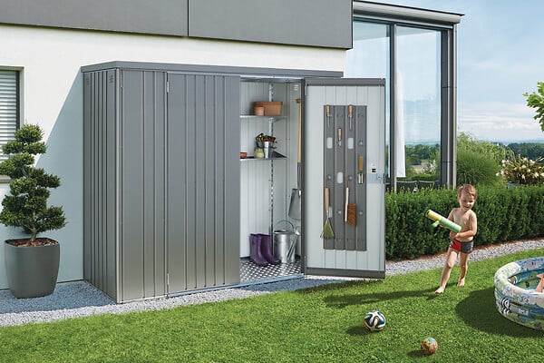 BIOHORT - Armoire à outils T 230 - Métal - Gris quartz - large