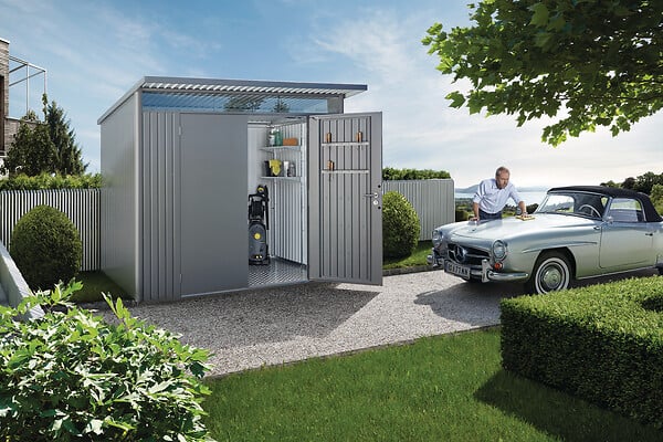 BIOHORT - Abri de jardin AvantGarde A7 double 230 - Métal - large