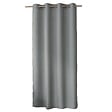 DECOSTARS - Rideau à œillets voile de coton L.135xH.240cm Gris clair - vignette