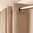 DECOSTARS - Rideau à œillets en voile de coton Naturel - L.135xH.240cm - vignette