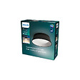 PHILIPS - Plafonnier Noir Circulaire Intérieur LED 14W 110lm (112W) - Blanc Chaud 3000K - vignette