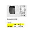 AXELAIR - Conduit PE expansé rigide - Diamètre: 160 mm - Longueur 2m - Noir - vignette