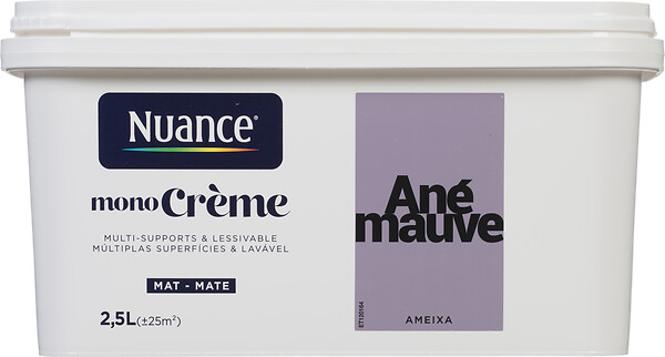 NUANCE - Peinture MonoCrème - Anemauve - Mat - 2,5L - large