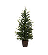 FEERIC LIGHTS & CHRISTMAS - Sapin de Noël artificiel Vert 2 tons dans un pot cuivré H 100 cm - vignette