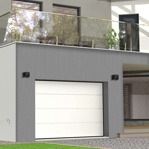 FLEXIDOOR - Porte sectionnelle lisse sans rainures - Blanche - 3,0x2,0m - large