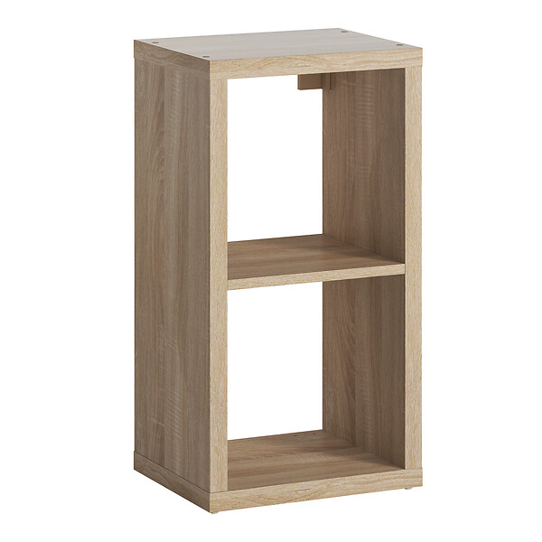 MODE DE VIE - Meuble 2 cases Cubyx en PVC - Chêne - H69,5xL37xP29,5cm - large