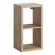 MODE DE VIE - Meuble 2 cases Cubyx en PVC - Chêne - H69,5xL37xP29,5cm - vignette