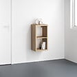 MODE DE VIE - Meuble 2 cases Cubyx en PVC - Chêne - H69,5xL37xP29,5cm - vignette