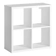 MODE DE VIE - Meuble 4 cases Cubyx - PVC - Blanc - H69,5xL69,5xP29,5cm - vignette