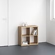 MODE DE VIE - Meuble 4 cases Cubyx - PVC - Chêne sanoma - L69,5xH69,5xP29,5cm - vignette