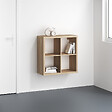 MODE DE VIE - Meuble 4 cases Cubyx - PVC - Chêne sanoma - L69,5xH69,5xP29,5cm - vignette
