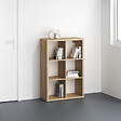 MODE DE VIE - Meuble 6 cases PVC Cubyx - Chêne sanoma - H102xL69,5xP29,5cm - vignette