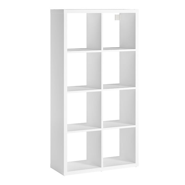 MODE DE VIE - Meuble 8 cases Cubyx en PVC - Blanc - H134,5xL69,5xP29,5cm - large