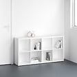MODE DE VIE - Meuble 8 cases Cubyx en PVC - Blanc - H134,5xL69,5xP29,5cm - vignette