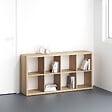 MODE DE VIE - Meuble 8 cases Cubyx - Chêne sanoma - H134.5xL69.5xP29.5cm - vignette