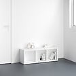 MODE DE VIE - Meuble 3 cases Cubyx - PVC - Blanc - H102xL37xP29,5cm - vignette