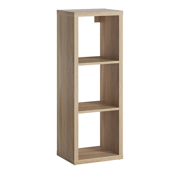 MODE DE VIE - Meuble 3 cases Cubyx - PVC - Chêne sanoma - H102xL37xP29,5cm - large