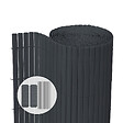 VOUNOT - Canisse PVC brise vue ultra renforce avec attaches de fixation 80x500cm gris - vignette