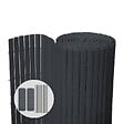 VOUNOT - Canisse PVC brise vue ultra renforce avec attaches de fixation 100x300cm gris - vignette